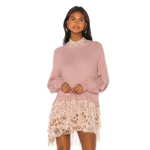 NWT Free People Opposites Attract Combo Dress